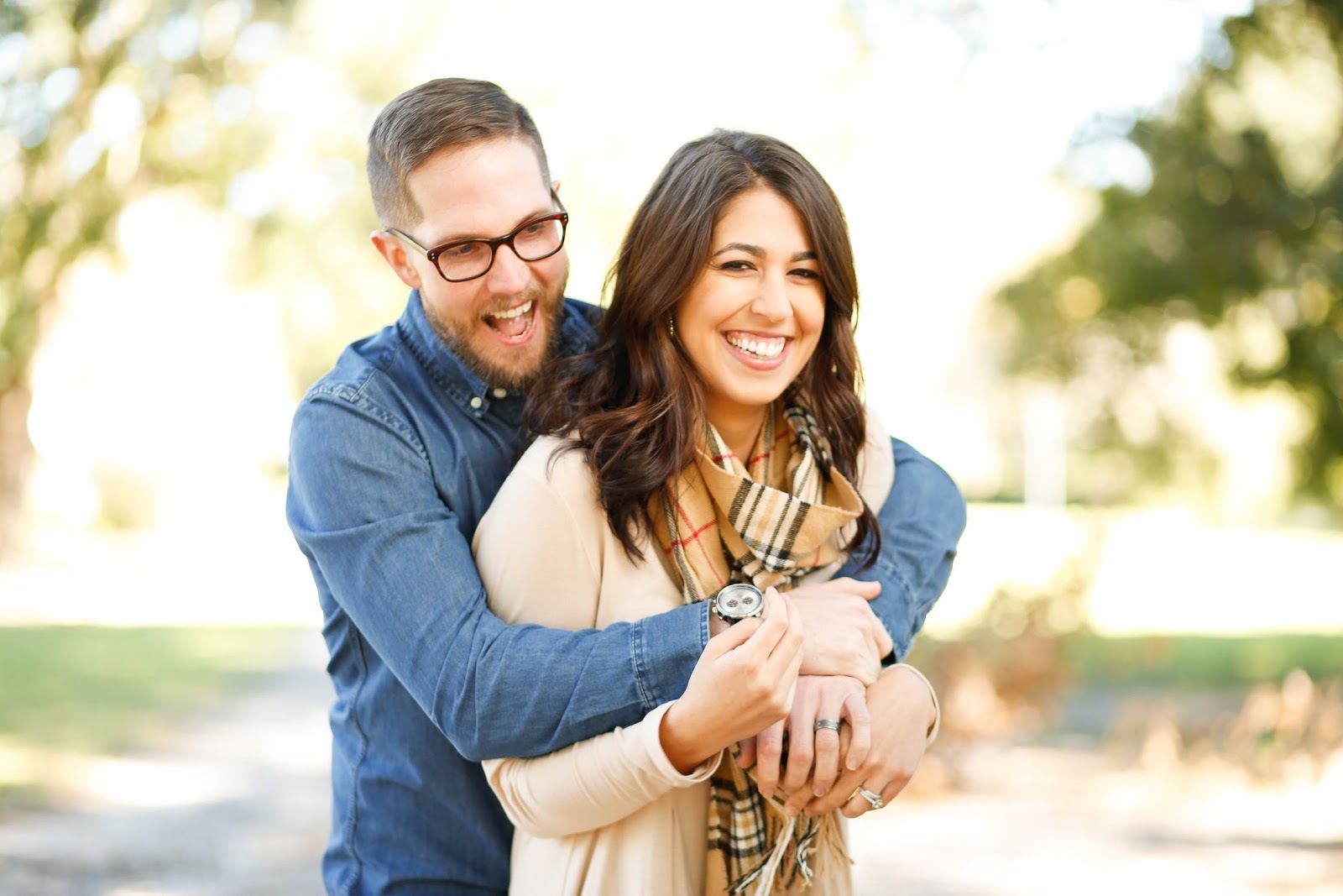 smiling Brazilian couple