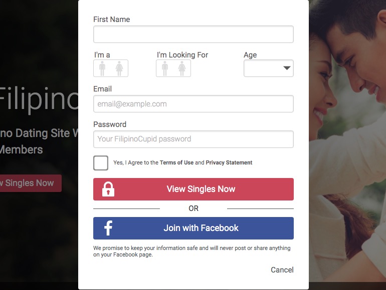 FilipinoCupid create account