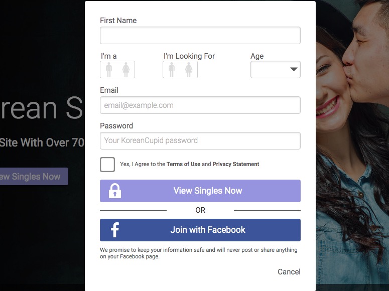 KoreanCupid create account