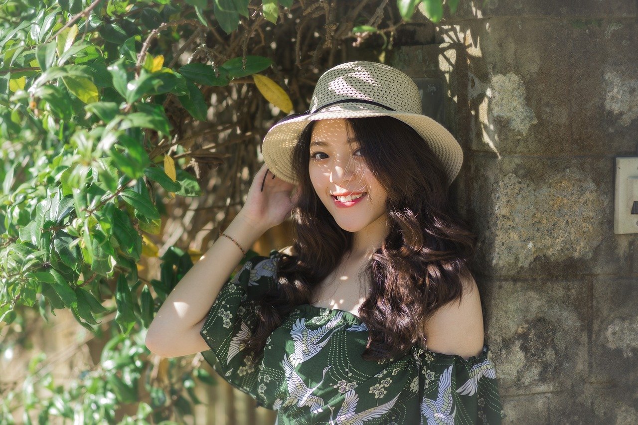 Filipino girl in hat